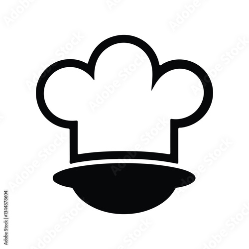 Chef Head Icon on Black Button with White Rollover Chef Hat Mustache Restaurant Symbol Template
 Chef Hat Icons - Multi Series Chef icon set
 