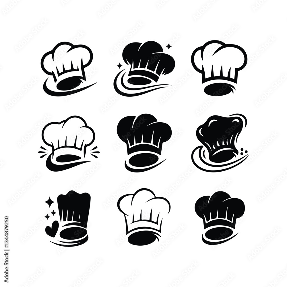 Chef Head Icon on Black Button with White Rollover Chef Hat Mustache Restaurant Symbol Template
Chef Hat Icons - Multi Series Chef icon set
Chef Head Icon on Black Button with White Rollover Chef Hat Mustache Restaurant Symbol Template
Chef Hat Icons - Multi Series Chef icon set