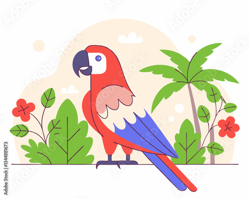 parrot on a branch