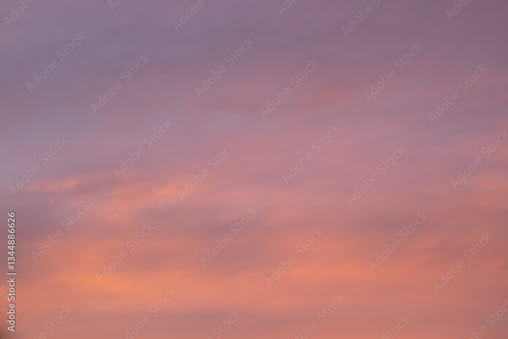 Fototapeta premium Clouds at Sunset sunrise pink orange cotton candy