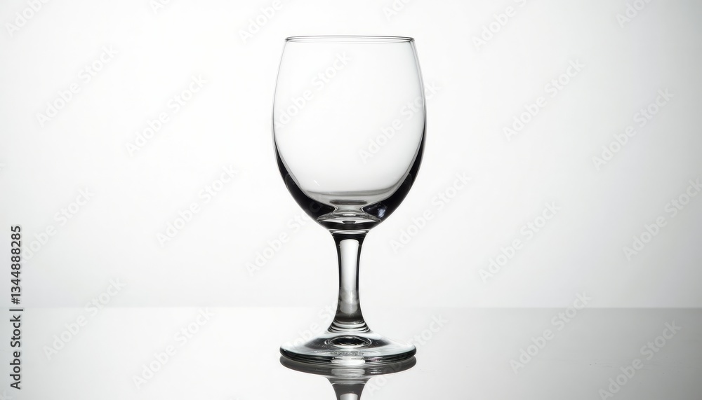 an elegant glass sits on a smooth surface, reflecting soft light. This image emphasizes simplicity and sophistication, evoking feelings of tranquility and focus, ideal for modern settings