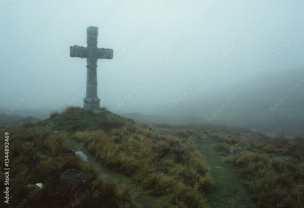 A Cross on a Foggy Hilltop A Cross on a Foggy Hilltop