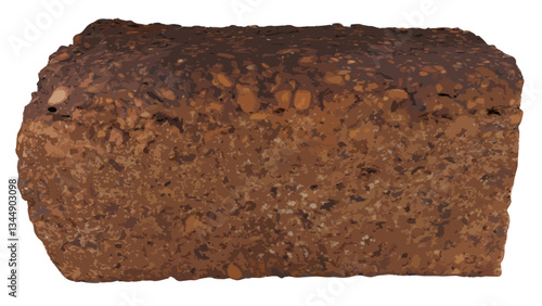 Nutty bread illustration