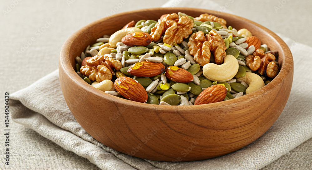 Bowl of mixed seeds and nuts Bowl of mixed seeds and nuts