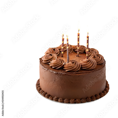 birthday cake isolated on white