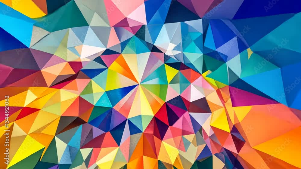 Vibrant kaleidoscope of geometric shapes creates a visually dynamic background pattern Vibrant kaleidoscope of geometric shapes creates a visually dynamic background pattern