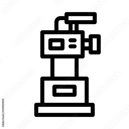 best filmmaker. This is a vector single icon with a line style. Suitable for any purpose, such as website design, mobile app design, logo design, pattern design, etc.