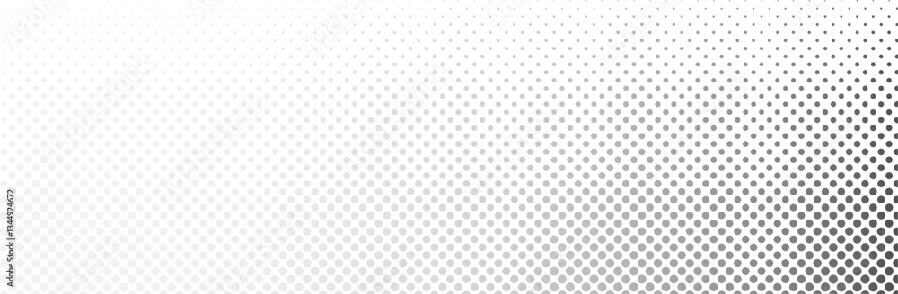 Abstract black and white halftone pattern with circular dots creating a smooth gradient effect, modern geometric background for digital and print design Abstract black and white halftone pattern with circular dots creating a smooth gradient effect, modern geometric background for digital and print design