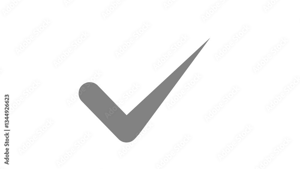 Simple Check Mark animation isolated, check mark symbol isolated Simple Check Mark animation isolated, check mark symbol isolated