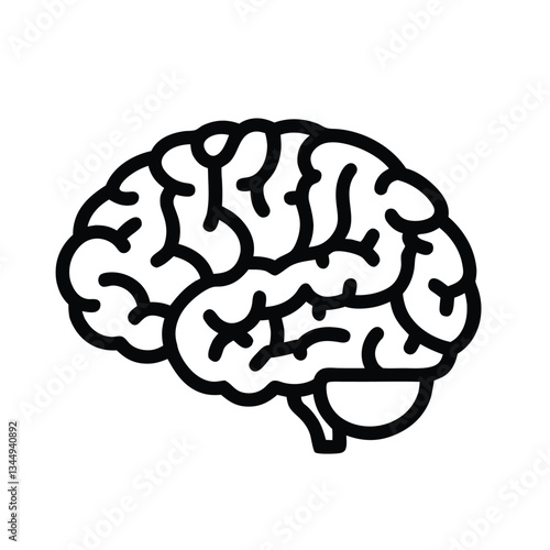 human brain vector illustration
