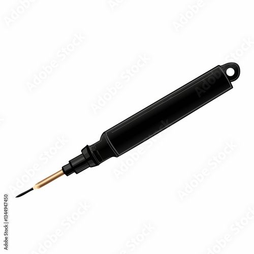 Black soldering iron icon sheet on white background  -  