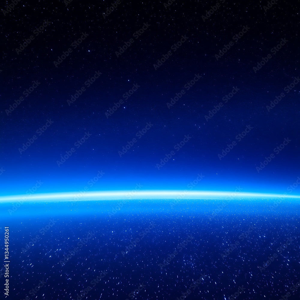 An artistic view of the earth from the vast dark space An artistic view of the earth from the vast dark space