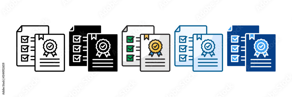 Completion Icon Set Multiple Style Collection Completion Icon Set Multiple Style Collection