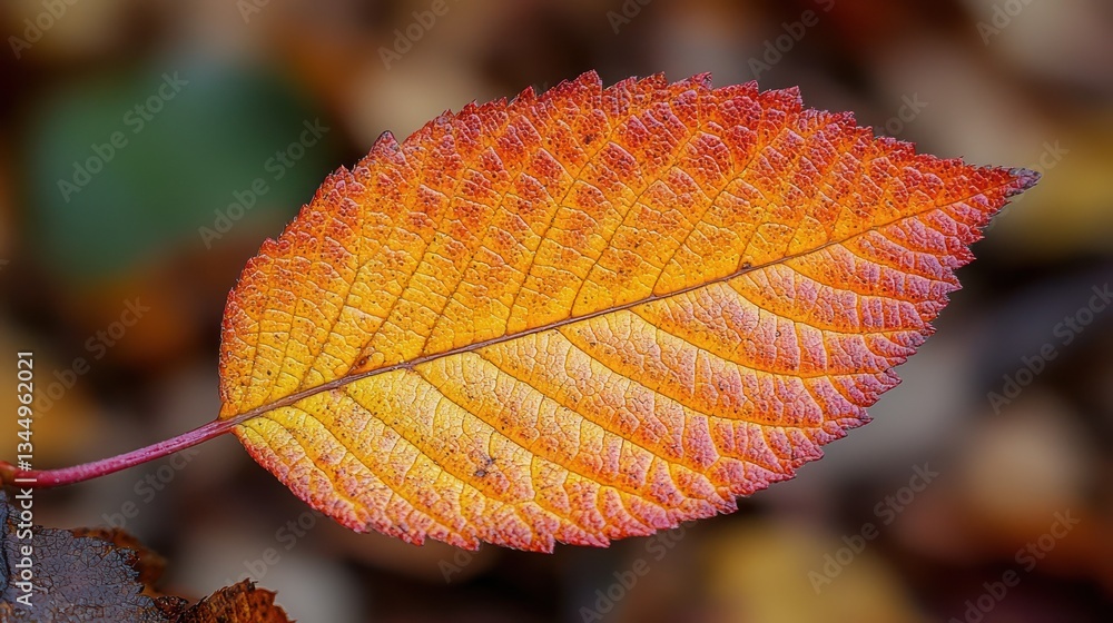 Vibrant autumn leaf Vibrant autumn leaf