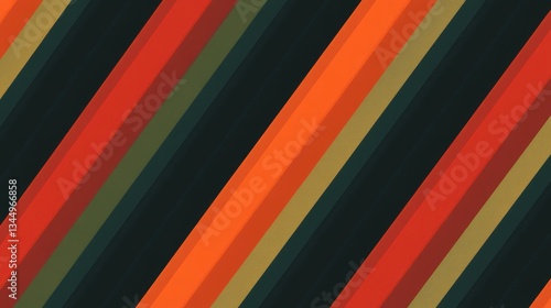 Wallpaper Mural Diagonal colored stripes of various hues in a simple design Torontodigital.ca