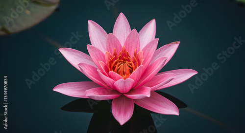 Pink Water Lily Flower Bloom  Nature Photography