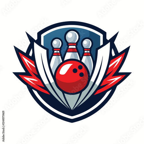 Creative Bowling Sports Logo Vector Template for Design Projects