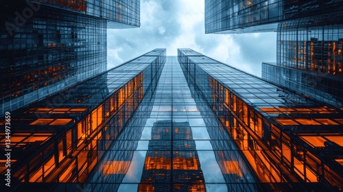 Wallpaper Mural Modern skyscrapers reaching for the sky Torontodigital.ca