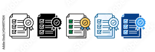 Conformance Icon Set Multiple Style Collection