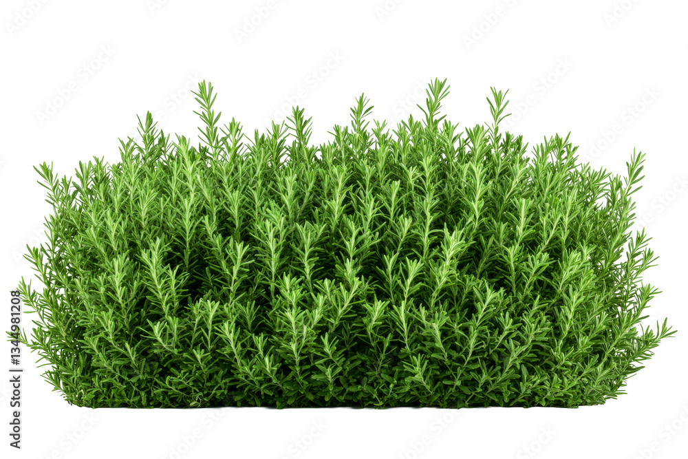 Fototapeta premium Lush green herb shrub with vibrant leaves and natural growth