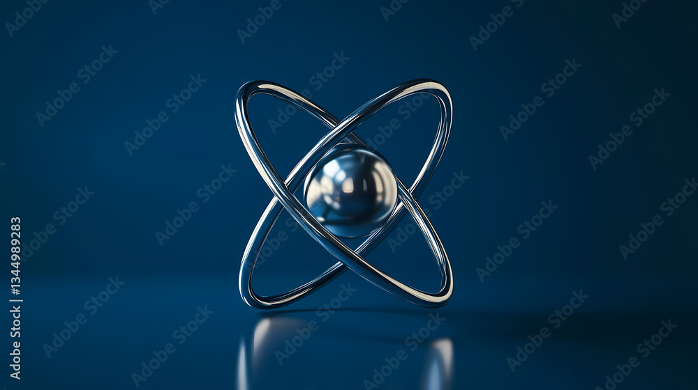 Silver Atom Model with Golden Electron Rings