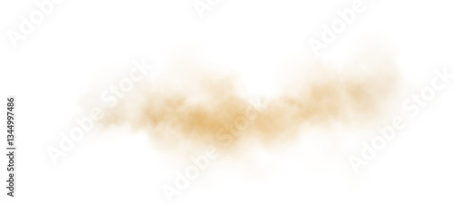 A soft, warm-toned abstract cloud with orange and brown hues, blending smoothly into a white background. Subtle glowing particles add a dreamy, atmospheric effect.