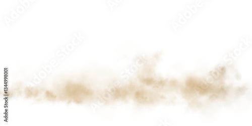 A soft, warm-toned abstract cloud with orange and brown hues, blending smoothly into a white background. Subtle glowing particles add a dreamy, atmospheric effect.