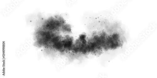 Dark Smoke and Dust Explosion - Abstract Fog Effect
