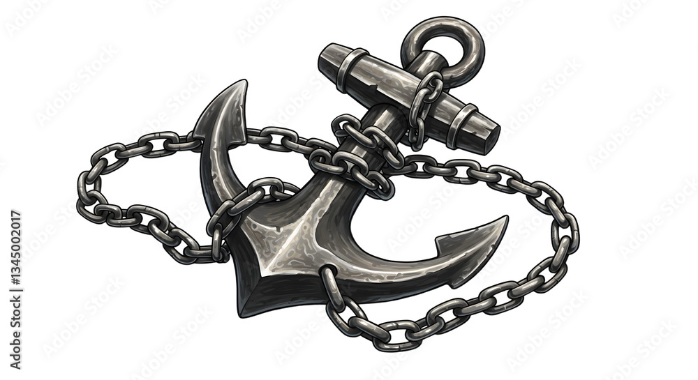 Obraz premium Anchor with Color Splash