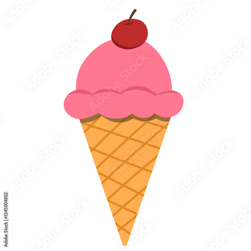 ice cream cone berry