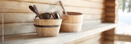 Wooden Buckets Spa Wellness Relaxation