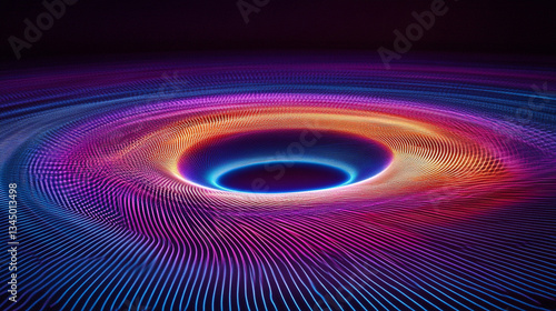 Abstract swirling patterns of vibrant colors creating a mesmerizing vortex effect against a dark background