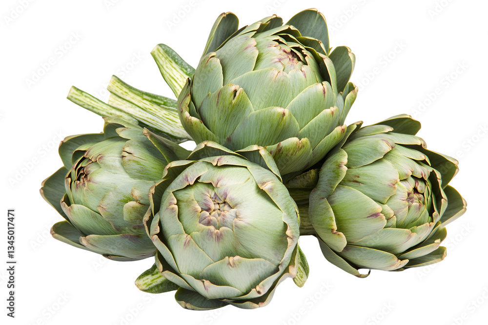 Fototapeta premium Fresh Artichokes Close Up Still Life Photography Culinary Vegetable
