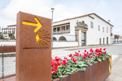 Caminho Portugues da Costa - way of Saint James signpost