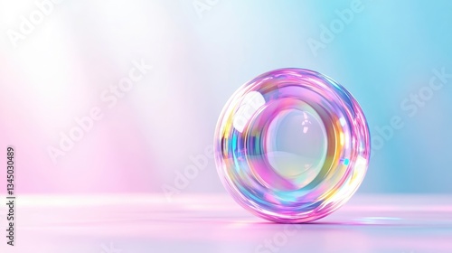 Abstract iridescent sphere