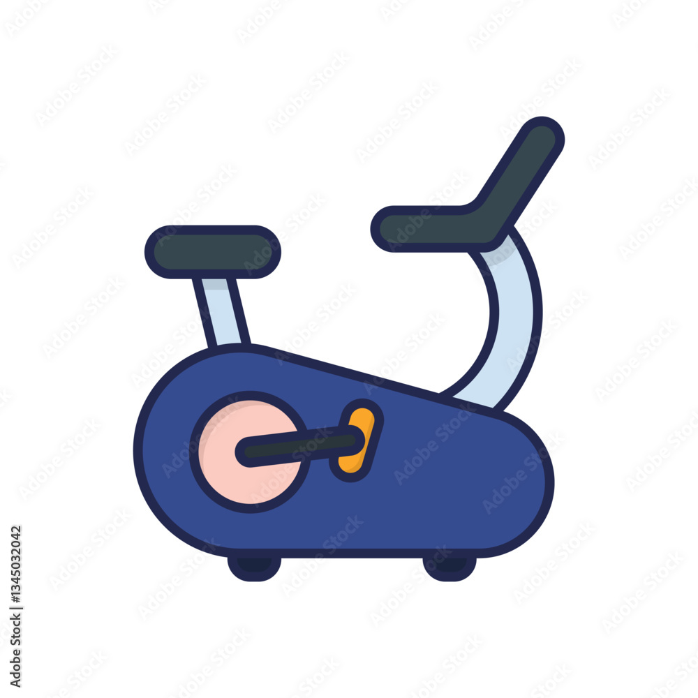 Exercise Bike Vector icon Exercise Bike Vector icon