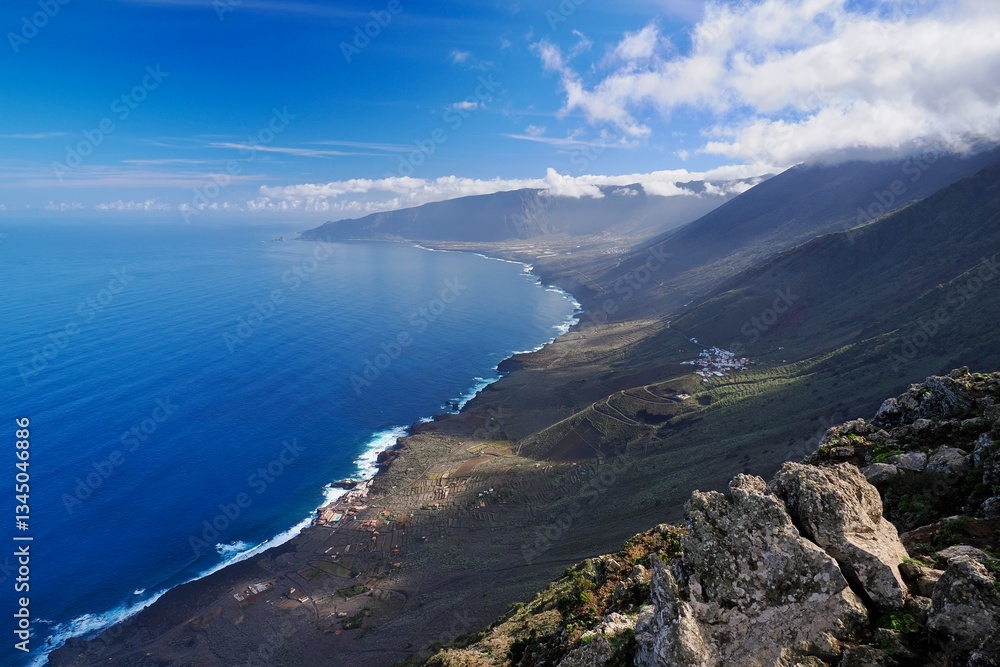 A Window to Tranquility: Sabinosa Village and El Golfo’s Majesty, El Hierro, Canary Islands, Spain A Window to Tranquility: Sabinosa Village and El Golfo’s Majesty, El Hierro, Canary Islands, Spain
