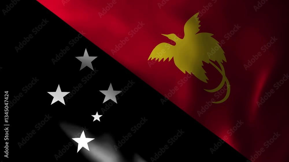 Papua New Guinea Flag Papua New Guinea Flag
