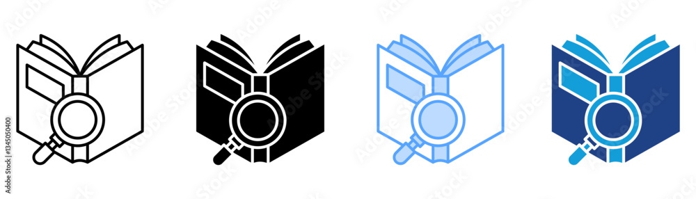 Knowledge Icon Set Multiple Style Collection Knowledge Icon Set Multiple Style Collection