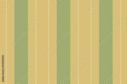 Romance background seamless lines, masculine fabric textile vector. Harmony texture stripe vertical pattern in amber and green colors.
