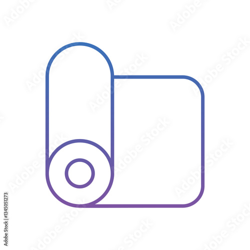 Yoga Mat Vector icon