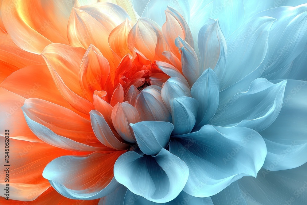 Fototapeta premium Vibrant dahlia blossom close-up