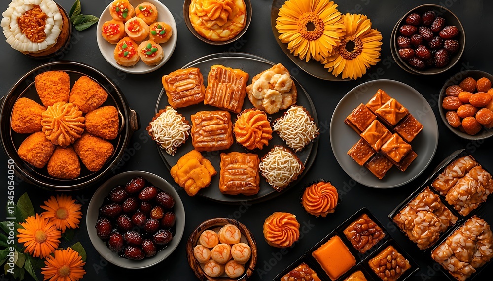 Fototapeta premium Autumnal Sweets Flatlay.