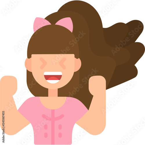 Excited Icon Vector Element