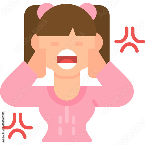 Impatient Icon Vector Element