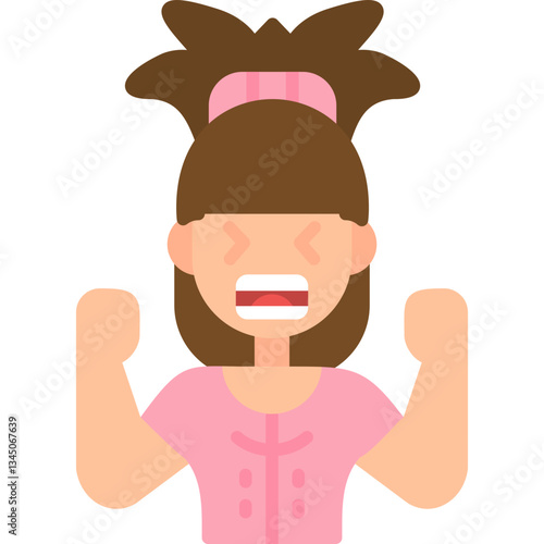 Irritated Icon Vector Element