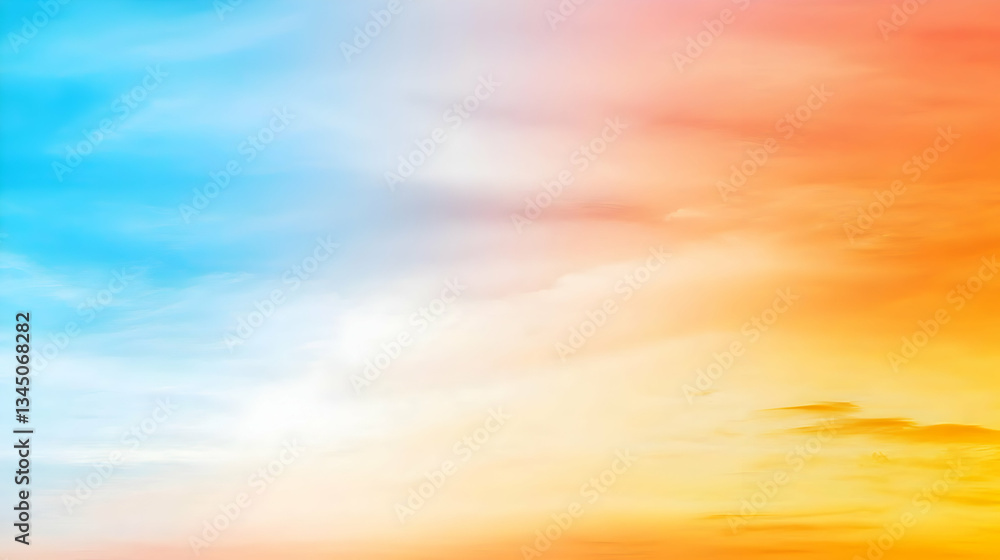 Obraz premium Colorful Sky Gradient Sunset Sunrise