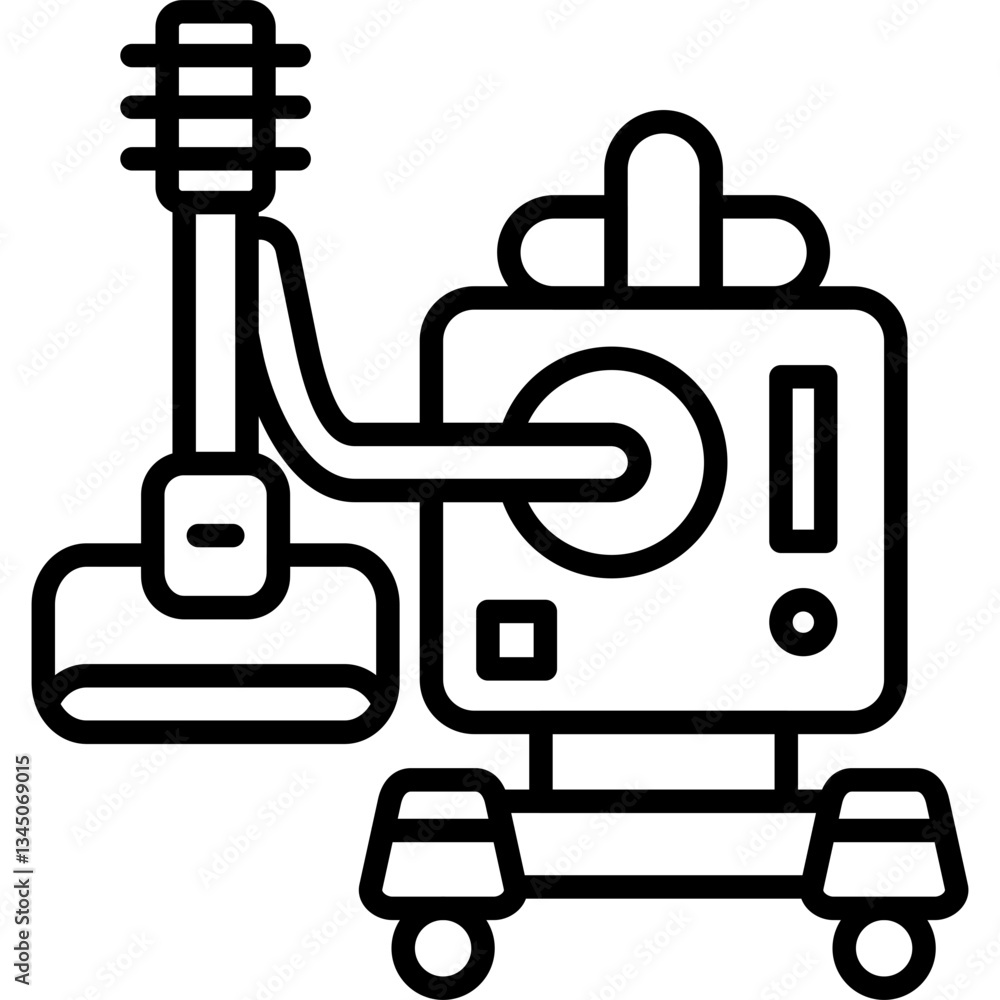 Obraz premium Vacuum Cleaner Icon Vector Element
