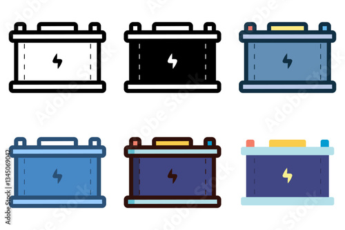 car battery icon vector illustration