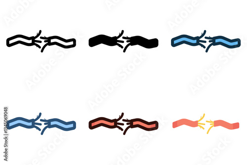 broken wires icon vector illustration